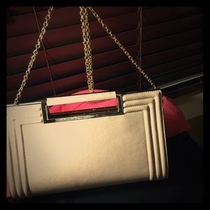 Oversized top handle clutch/ purse
